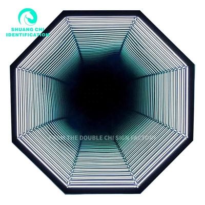 Erhöhen Dekor atemberaubend 3D Neon Abyssal Spiegel 50X50 in anpassbaren Farben