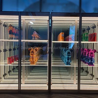 Anpassungsfähige Farben Infinite Abyss Mirror Display Case für Wohn- und Geschäftsräume