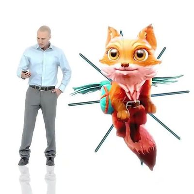 Sehenswertes Werbebild 3D-Holographie-Ventilator mit hochauflösender Projektion