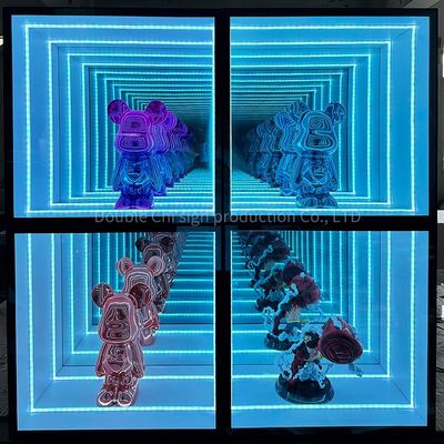 Hochzeitsveranstaltung Dekoration Custom LED Glas Neon mit Spiegel-Display Fall Dekorationen