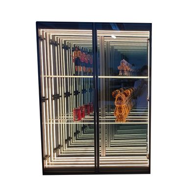Maßgeschneiderte Farbe Unendlicher Spiegel Abgrund Spiegel Weinbar Schrank für modische Trends