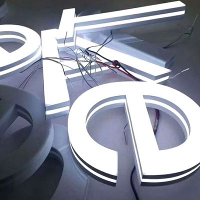 3D-Metallbuchstaben mit Hintergrundbeleuchtung Beleuchtete Schilder Led-Lichtbuchstaben Keine Mindestbestellmenge