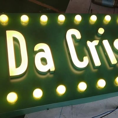 3D-Metallbuchstaben mit Hintergrundbeleuchtung Beleuchtete Schilder Led-Lichtbuchstaben Keine Mindestbestellmenge