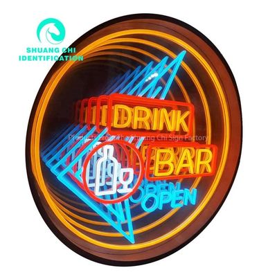 Neon Abyss Spiegel Perfektes Brennpunkt Custom Neon Infinity Spiegel mit Dimmer Unterstützung