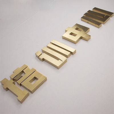 Rückseite beleuchtet LED Metallbuchstaben Lichter Zeichen 3D-Kunststoff Leuchtzeichen für Werbung