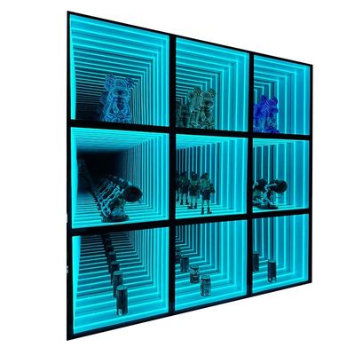 Startseite Unternehmen Abyss Spiegel Neon Glow Display Schrank DC12V/AC110-220V Spannung