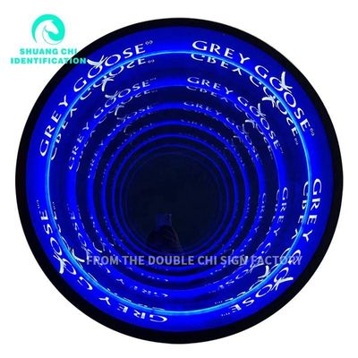 Stecker-Stromversorgung Moderne Neonspiegel für erhöhte Umgebung und LED-Streifen Raum Upgrade