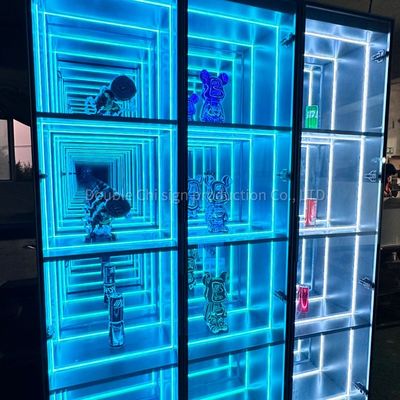 Custom Abyss Mirror Infinite Magic Mirror Display Cabinet für die Dekoration von Geschäften