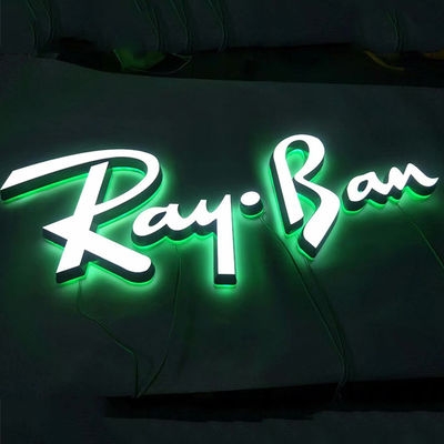 Beleuchtete Rückseite Beleuchtet Metall Led Brieflichter Schild Acryl Edelstahl Leuchtkraft für die Anzeige
