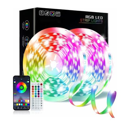 Bluetooth-Switch-Modus 5050 SMD 220V 110V 100m Raum Smart Flexible LED Lichtbalken Wasserdicht RGB LED Streifenleuchten