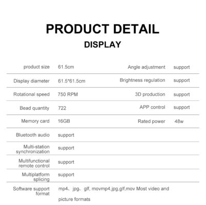 1.692MM Pixel Pitch 3D Holographische LED-Lüfter-Display-Software für Außenwerbung