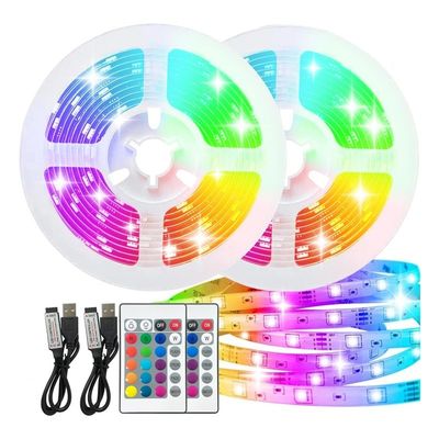Full Kit Flex Sprachsteuerung Wasserdicht Smart RGB LED Streifenlicht 16,4ft Farbwechsel