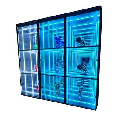 Modetrend für das Jahr 2024, maßgeschneiderte Größe Lego Wein Sammlerkarte Infinity Mirror Display Case
