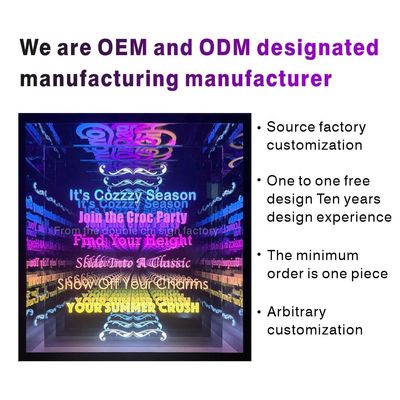 Custom Dicke RGB LED Neon Brief Tisch für 2023 Video Licht LED Wand 3D Briefzeichen