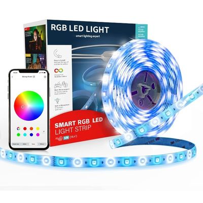 Wifi Smart Multi-Color 5m 12v 5050 RGB LED Streifenlicht für anpassbare Heimbeleuchtung
