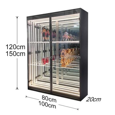 Magische Spiegel-Display-Gehäuse mit individueller Dicke und LED-Lichtvorrichtung