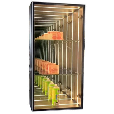 Customized High Brightness LED Light Display Case für Magic Mirror Glas Kuchen Hut Uhr