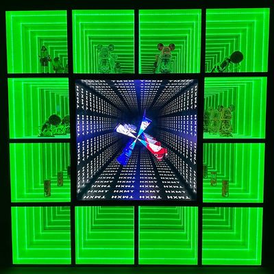 Customized High Brightness LED Light Display Case für Magic Mirror Glas Kuchen Hut Uhr