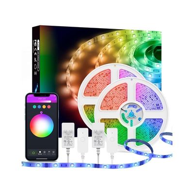 Beleuchtung und Kreislaufgestaltung Weihnachtslichter Zuhause LED Lichter Streifen Bluetooth Tiktok