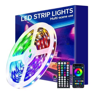 5m / 10m LED-Kit Musik Sync Sprachsteuerung Google Home Alexa Tuya 5050 RGB LED Streifenleuchten