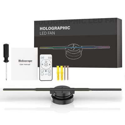 Holographische LED Werbeanzeige 8 Klingen 3D-Hologrammprojektor Ventilator mit App-Steuerung