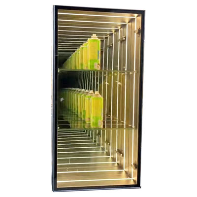 DC12V/AC110-220V Infinity Mirror Display Case für Donut Cake Cookie Dry Bakery Design