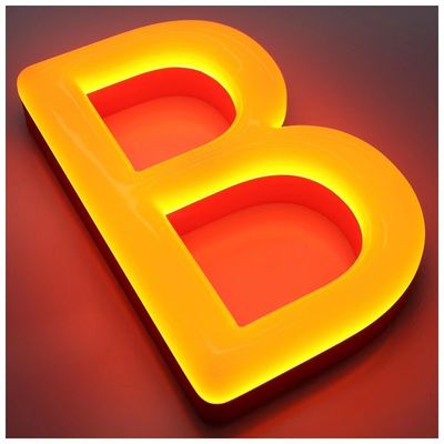 Benutzerdefiniertes Logo Leuchtende Zeichen mit Acryl LED-Bandbeleuchtung aus Edelstahl