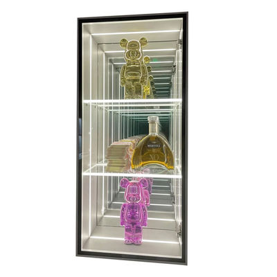 Modell Lego Mini Figure Infinity LED Sign Display Case mit DC12V/AC110-220V Spannung