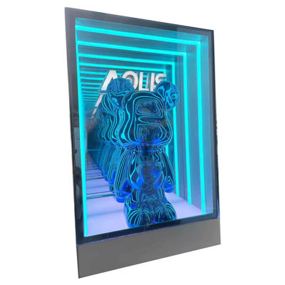 Modell Lego Mini Figure Infinity LED Sign Display Case mit DC12V/AC110-220V Spannung