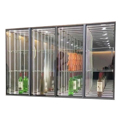 Modell Lego Mini Figure Infinity LED Sign Display Case mit DC12V/AC110-220V Spannung