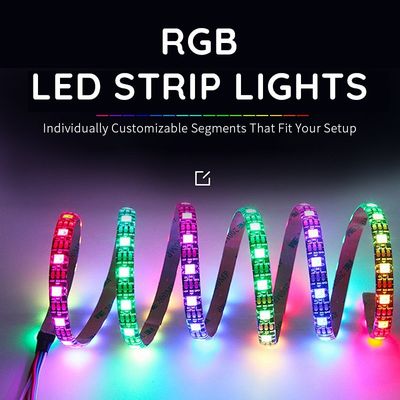 Hotelbeleuchtungslösung Rgbic LED-Streifen mit 30/60/90/120/144 LEDs und Smart WIFI RGB APP