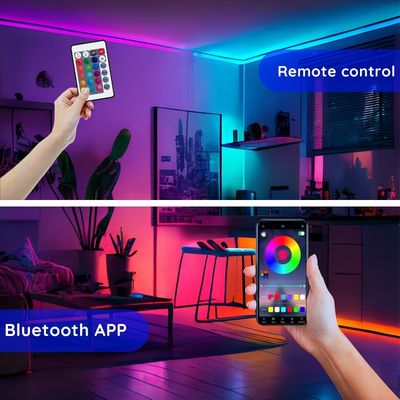 Hotelbeleuchtungslösung Rgbic LED-Streifen mit 30/60/90/120/144 LEDs und Smart WIFI RGB APP