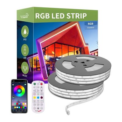 Wasserdichtes 5M-LED-Streifen-Kit mit RGB-Farbwechselfunktion und hohem Lichtfluss von 110lm