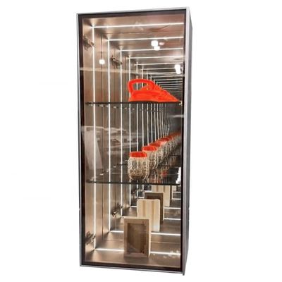 High Brightness LED Light Infinity Abyss Mirror Display Case für 2024 Produktschmuck