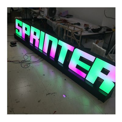 Hochhelligkeits-LED-Licht kundenspezifisch 3d Leuchtstoff-Acryl-Buchstaben für Outdoor-Laden
