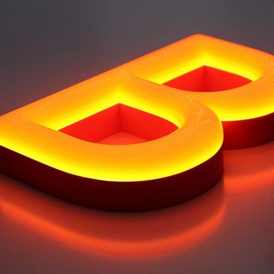 50000 Arbeitsstunden Lebensdauer angepasste LED-Kanal-Buchstaben für Outdoor-Laden
