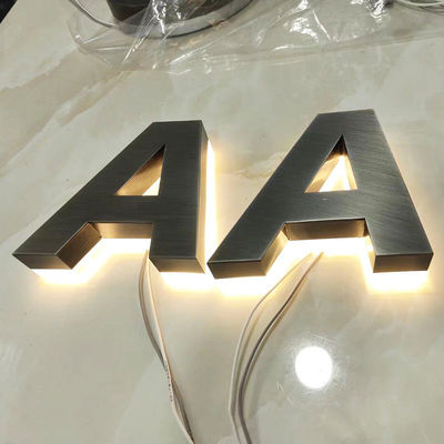 Innen- und Außenwerbeanzeige Edelstahl Acryl LED-Kanalbriefe Beschilderung