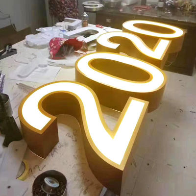 Innen- und Außenwerbeanzeige Edelstahl Acryl LED-Kanalbriefe Beschilderung