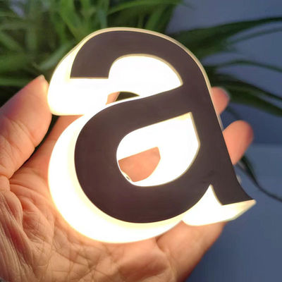 Innen- und Außenwerbeanzeige Edelstahl Acryl LED-Kanalbriefe Beschilderung