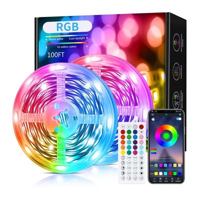 3M Aura BT Mesh Mobile Smart Phone APP Steuerung Dimmbar Flexibel RGB SMD 5050 150 LED Streifenleuchten mit 40 Tasten Fernbedienung