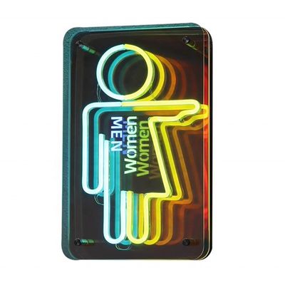 Delikates LED-Neon-Schild Infinito-Buchstaben Infinity-Spiegel Logo für Innenräume