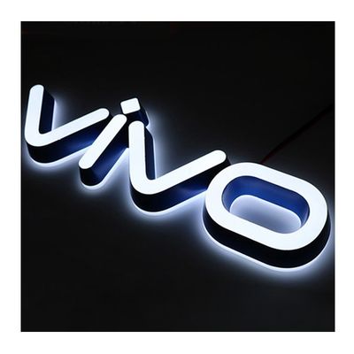 Maßgeschneiderte Größe Frontlicht und Hintergrundlicht 3D-LED-Kanalbriefschilder für Türwerbung