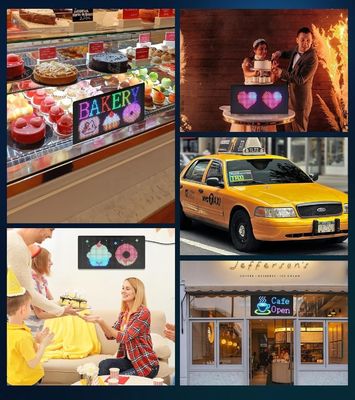 LED-Auto-Schildbrett Innenbereich LED-Digitalschildschild für Werbung Veröffentlichen Smart App-Steuerung