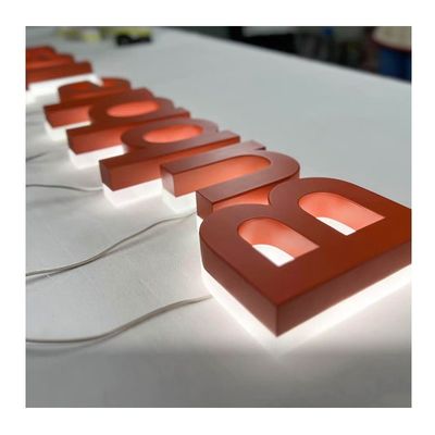 Maßgeschneiderte Größe Frontlicht und Hintergrundlicht 3D-LED-Kanalbriefschilder für Türwerbung