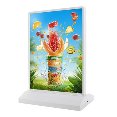Doppelseitige A5-Magnetlichtbox mit wiederaufladbarer Batterie und SMD4014-Lichtquelle