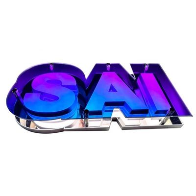 Benutzerdefinierte Leistungsaufnahme Infinity Mirror Sign Logo 3D LED Letter Elektronische Schilder