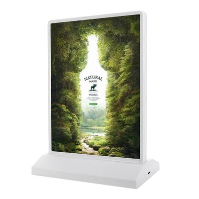 Doppelseitige A5-Desktop-Wiederaufladbare drahtlose Lichtschachtel mit magnetischer Basisanschluss