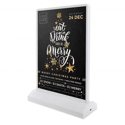 USB-LED-Werbeanzeige Anpassung Stand-up Desktop A4 Poster Menü Halter Lichtschacht