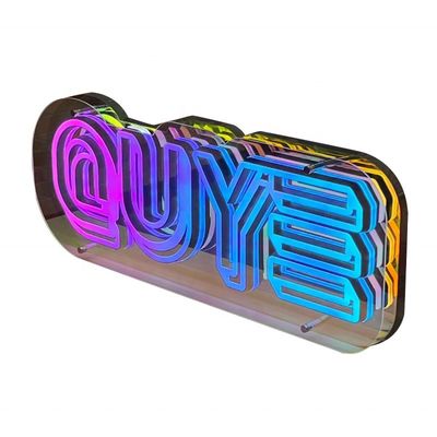 Custom Designs Acryl Spiegel LED Lichtbrief Erhöhen Sie Ihre 2024 Produkt Store Front