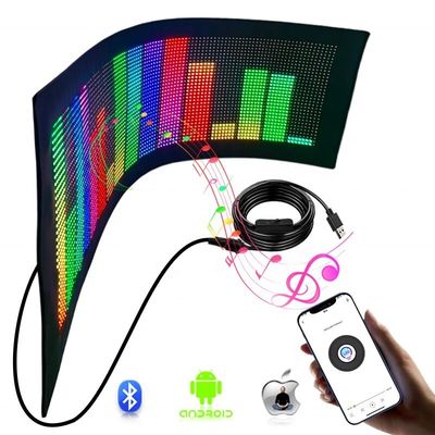 Tragbare Pixel-RGB-LED-Matrix-Panel, Digitale Nachrichtenbildschirm für flexible Werbung
